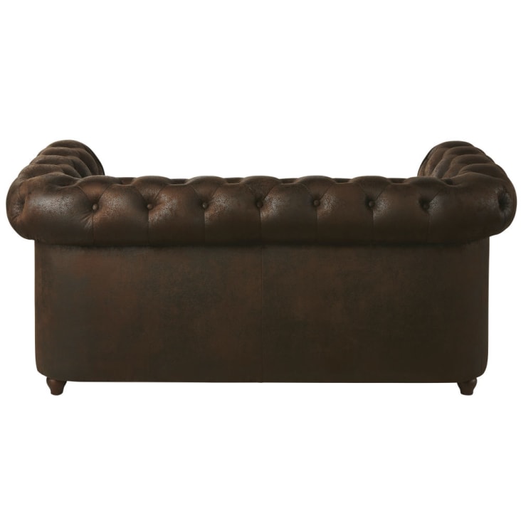 Maisons Du Monde Chesterfield - Sofá Capitoné De 2 Plazas De Antelina Marrón