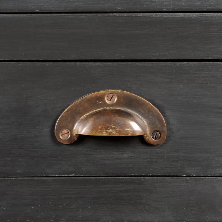 Maisons Du Monde Chinon - Mesita De Noche Con 2 Cajones De Mango Gris