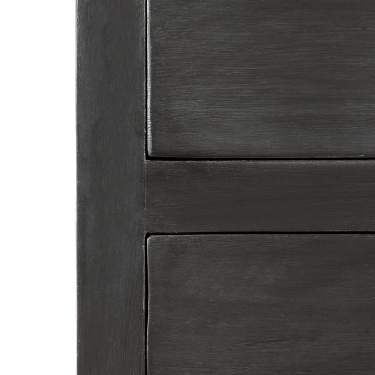 Maisons Du Monde Chinon - Mesita De Noche Con 2 Cajones De Mango Gris