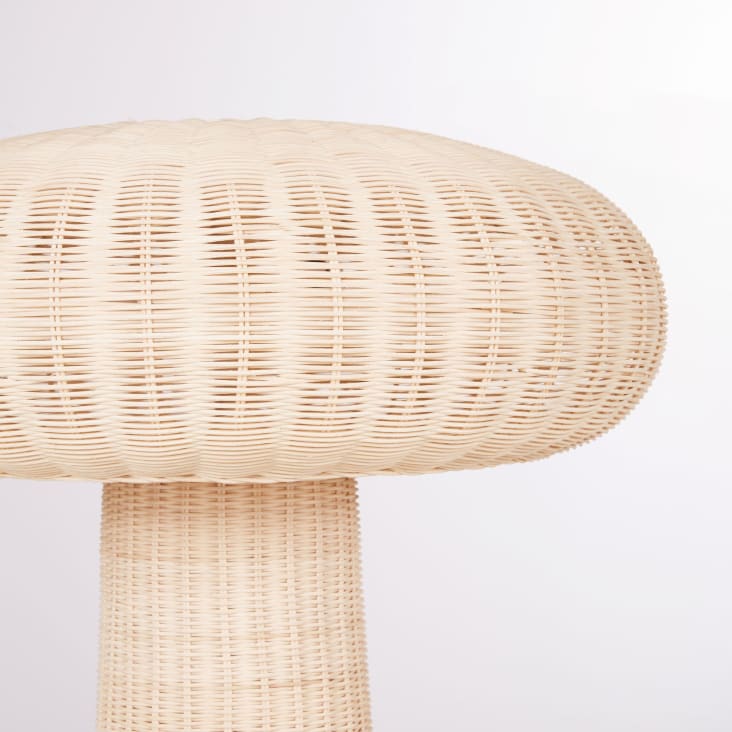 Maisons Du Monde Chora - Lámpara De Pie Con Forma De Seta De Ratán De 130 Cm