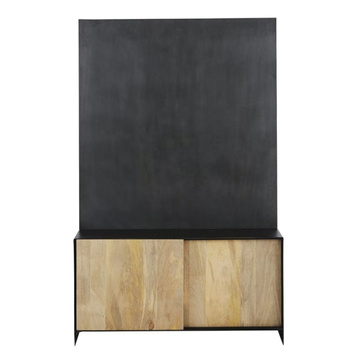 Maisons du Monde Cincinnati Business - Mueble de almacenaje profesional con 2 puertas dos tonos