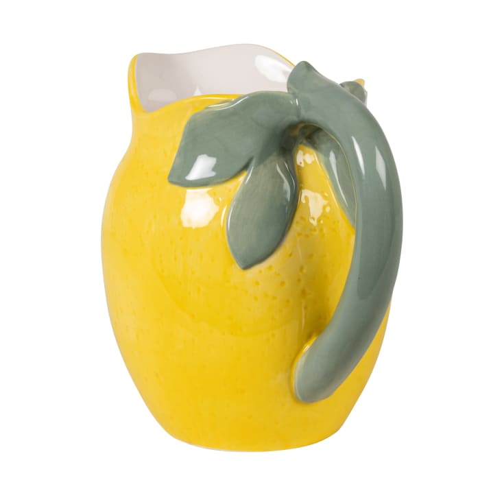 Maisons Du Monde Citron - Jarra Limón De Gres Amarillo Y Verde 1 8L