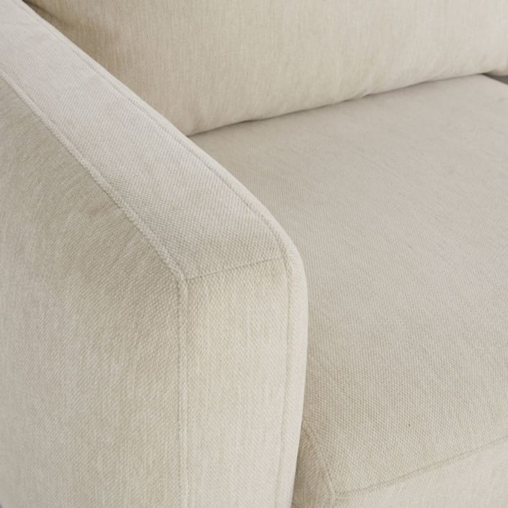 Maisons Du Monde City - Sofá Esquinero Derecha De 4/5 Plazas Beige Moteado