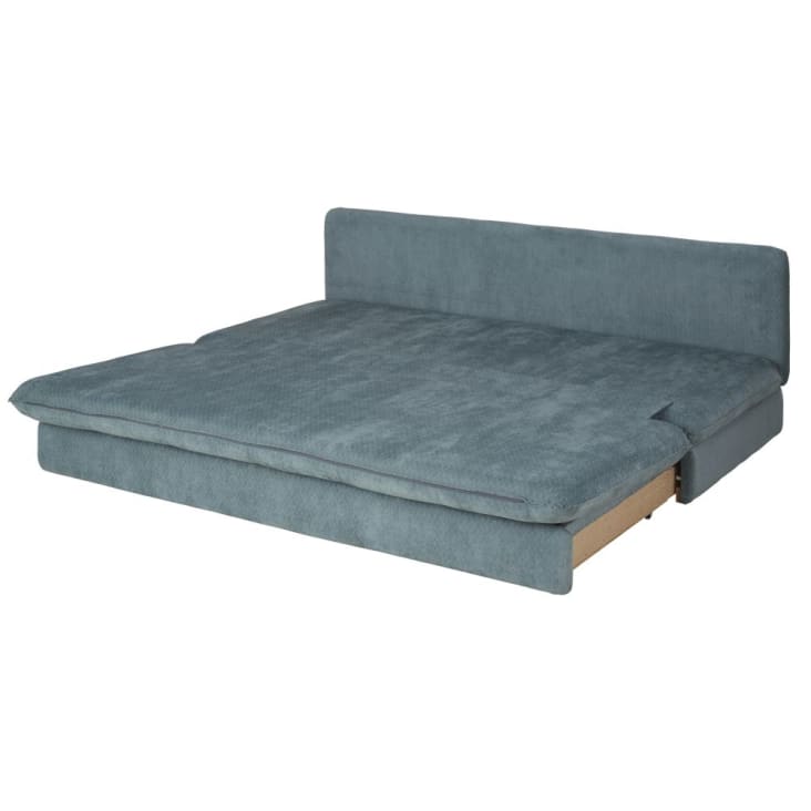 Maisons Du Monde Clio - Sofá Cama De 2/3 Plazas En Azul Pato