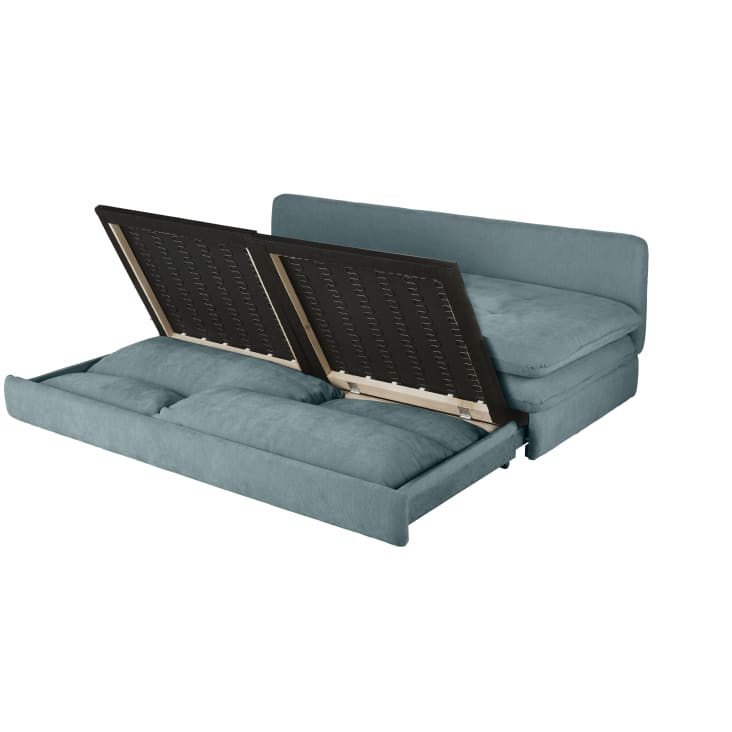 Maisons Du Monde Clio - Sofá Cama De 2/3 Plazas En Azul Pato
