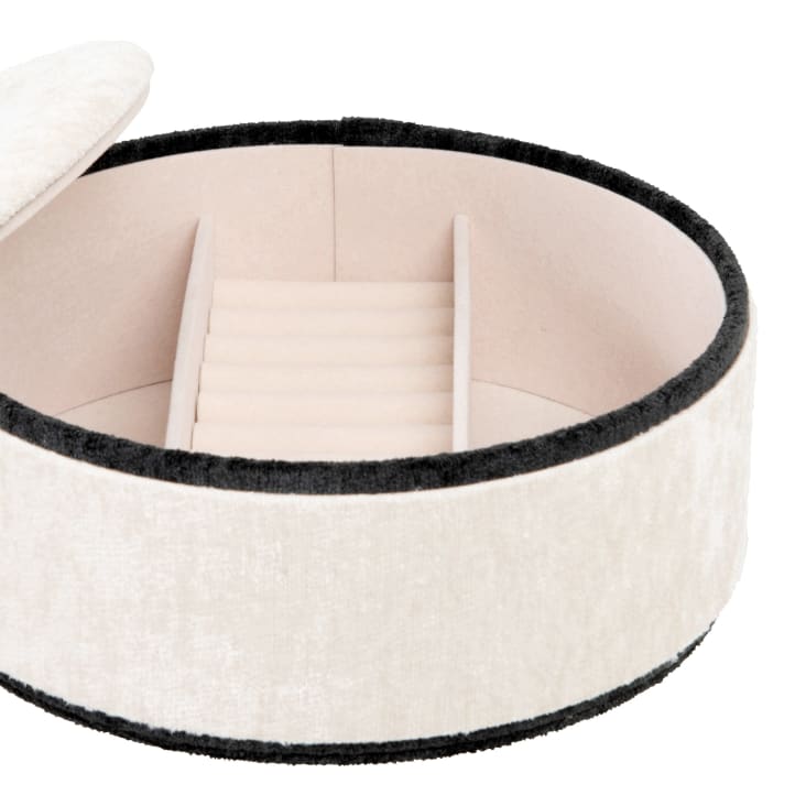 Maisons Du Monde Coline - Joyero Redondo Beige Y Negro