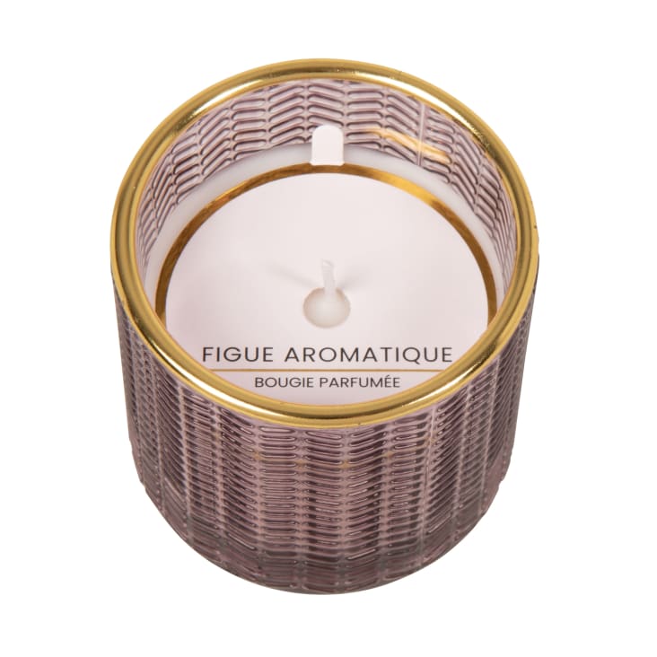 Maisons Du Monde Colorama - Lote De 2 - Vela Perfumada De Cristal Violeta De 7x10 Cm