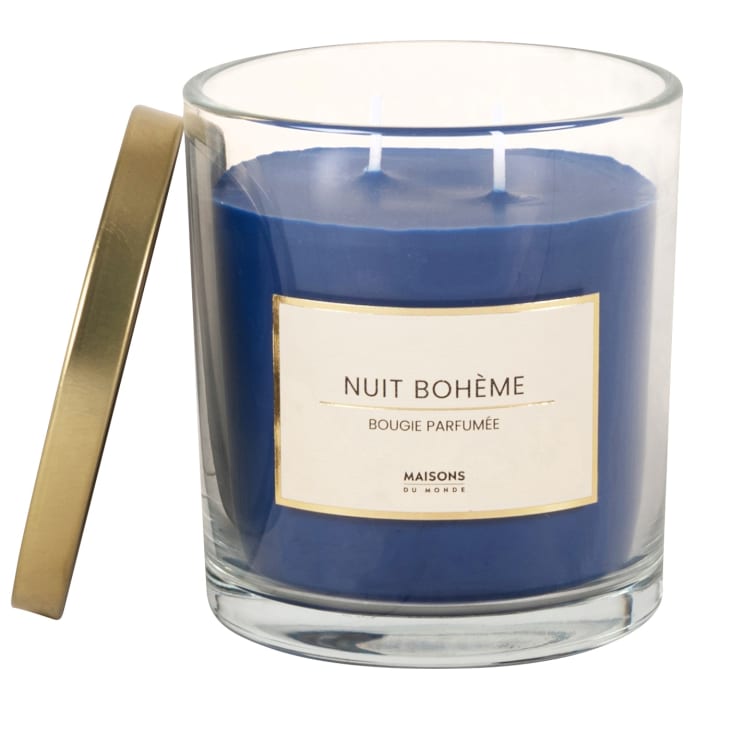 Maisons Du Monde Colorama - Vela Perfumada Azul En Tarro De Cristal 10x11