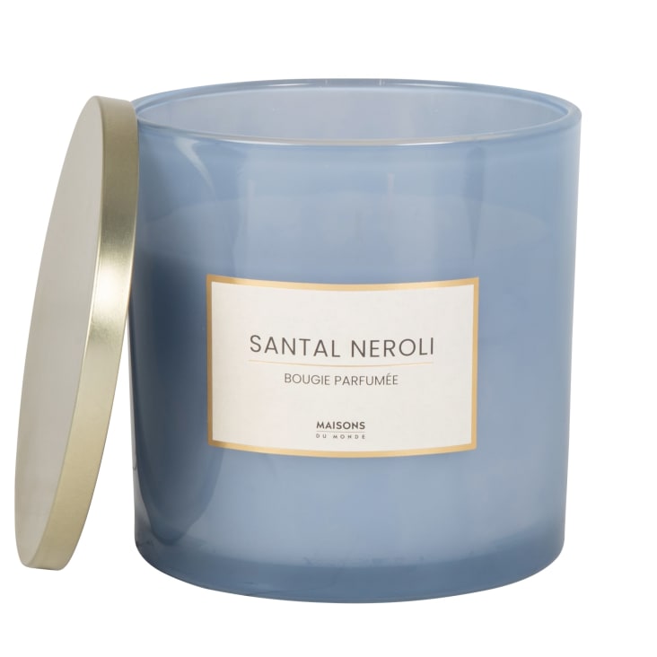 Maisons Du Monde Colorama - Vela Perfumada De Vidrio Azul De 15x15 Cm