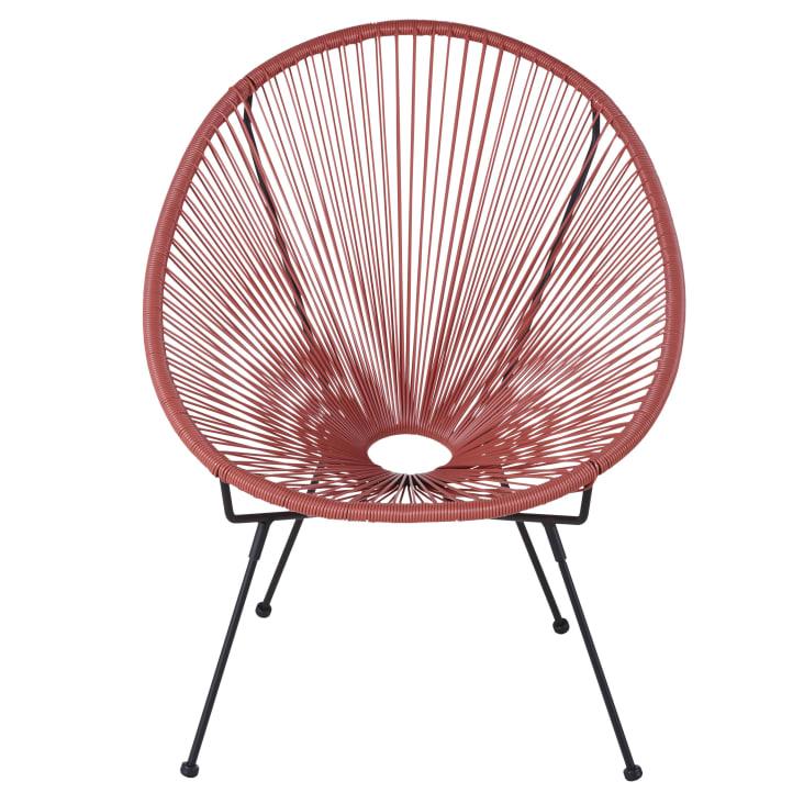Maisons Du Monde Copacabana - Sillón De Jardín Redondo De Resina Terracota