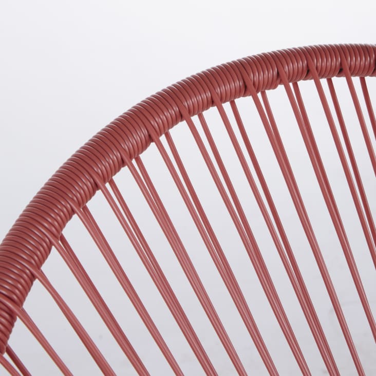 Maisons Du Monde Copacabana - Sillón De Jardín Redondo De Resina Terracota