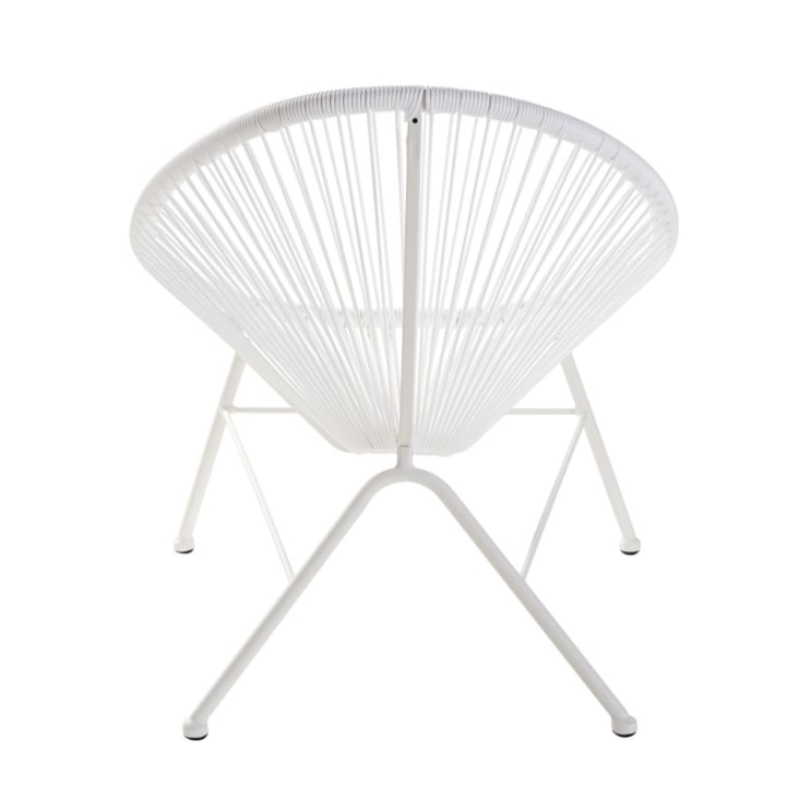 Maisons Du Monde Copacabana - Sillón Infantil De Jardín De Resina Y Metal Blancos