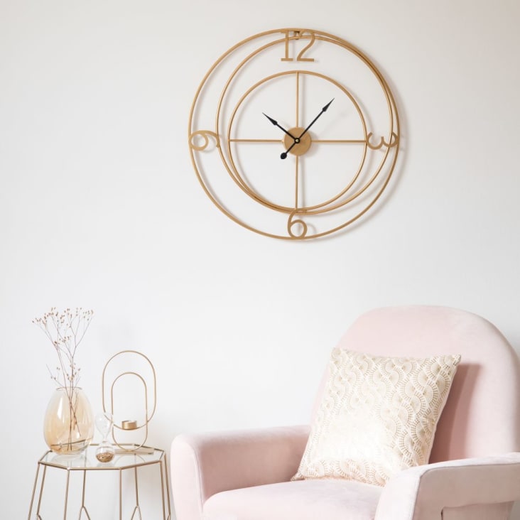 Maisons Du Monde COPPER - Reloj De Arena De Cristal Con Purpurina