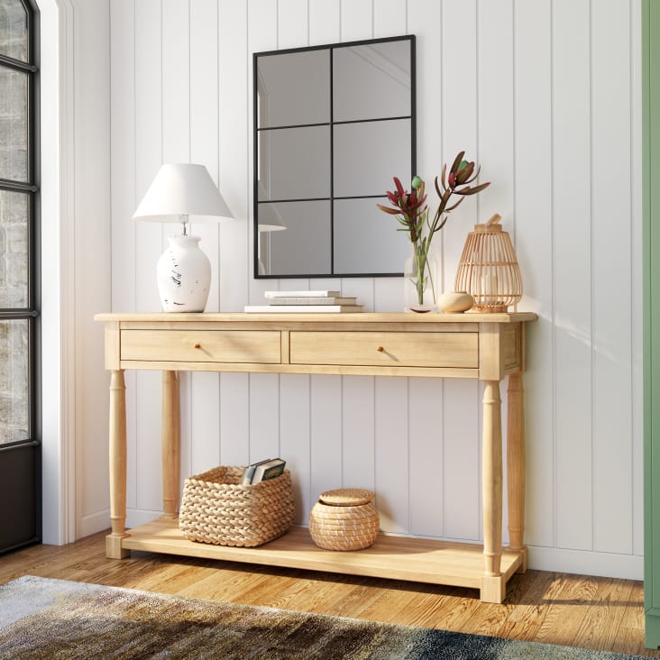 Maisons Du Monde CORBARA - Espejo De Metal Negro 60x80