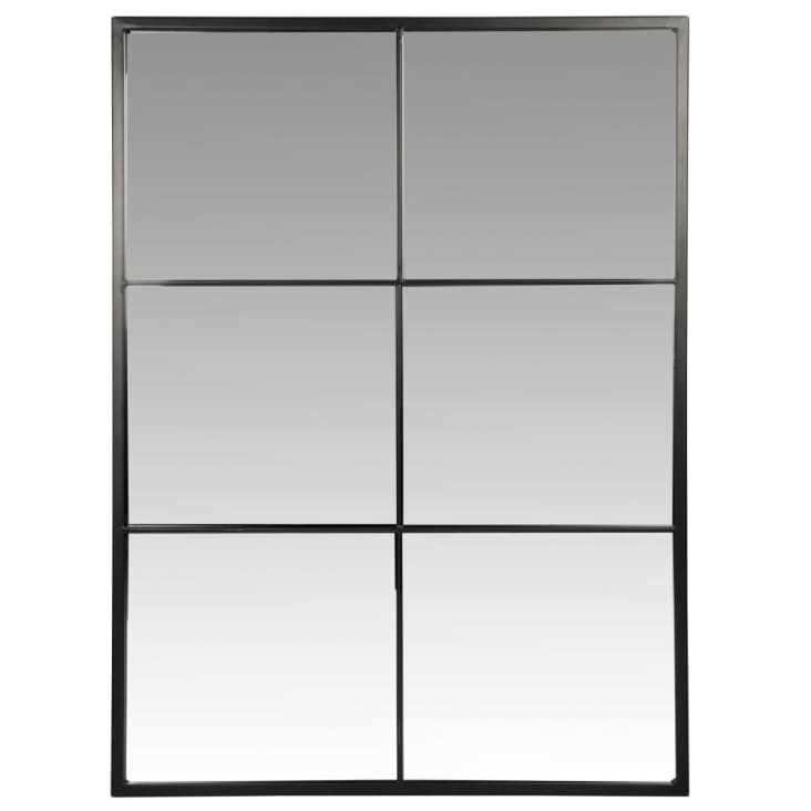 Maisons du Monde CORBARA - Espejo de metal negro 60x80