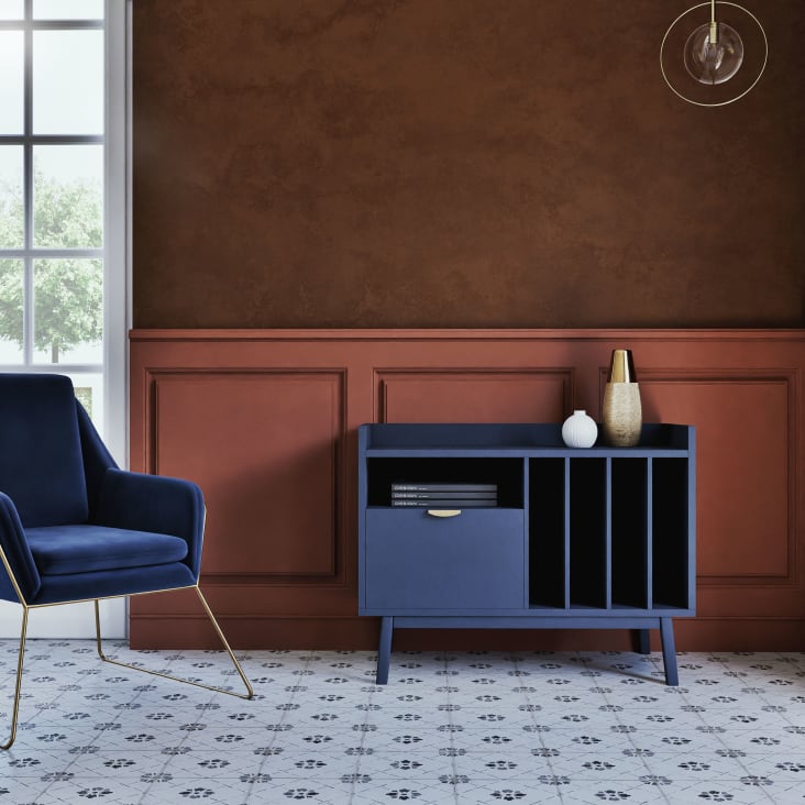 Maisons Du Monde Coronella - Lámpara De Techo De Metal Dorado Y Globo Transparente