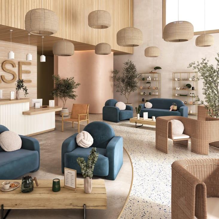 Maisons Du Monde Croff - Cojín Efecto Lana Rizada Crudo D. 30