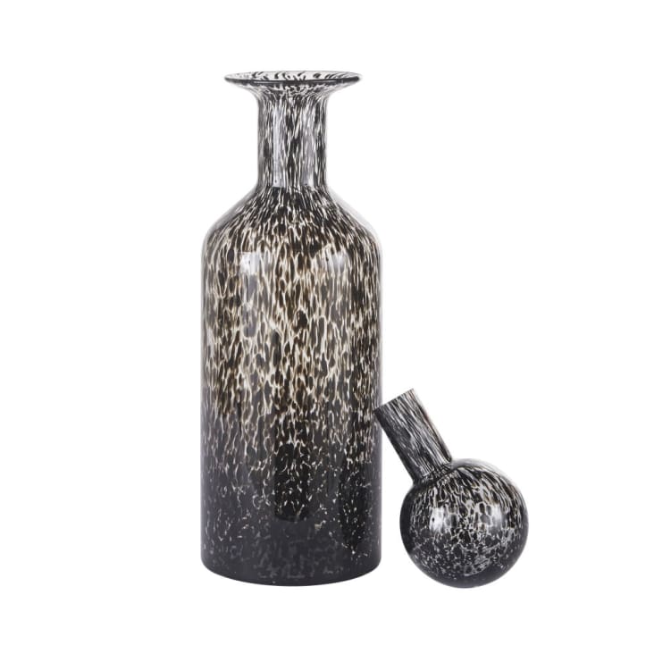 Maisons Du Monde CUBANO - Frasco De Cristal Negro Alt. 52