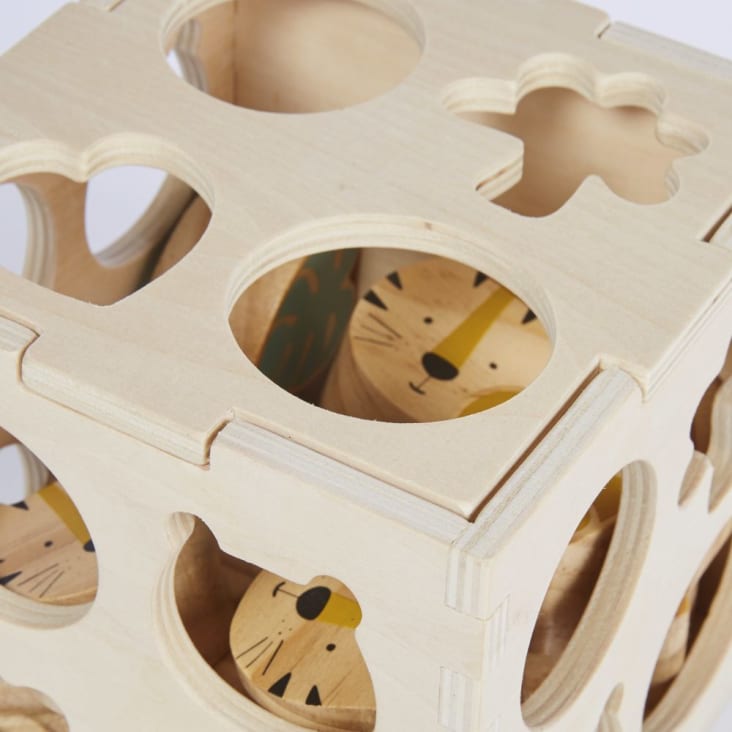 Maisons Du Monde Cubo De Actividades Con Jungla De Schima Multicolor