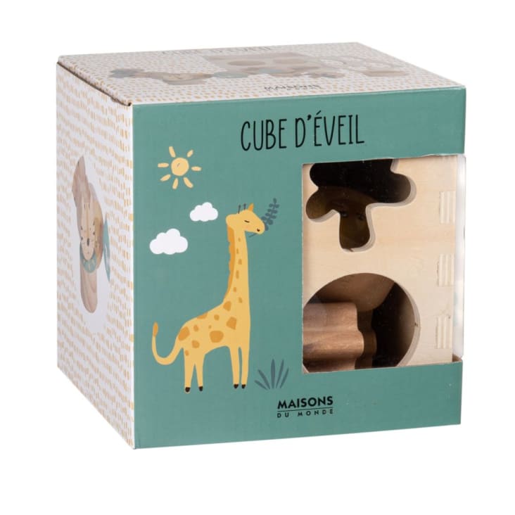 Maisons Du Monde Cubo De Actividades Con Jungla De Schima Multicolor