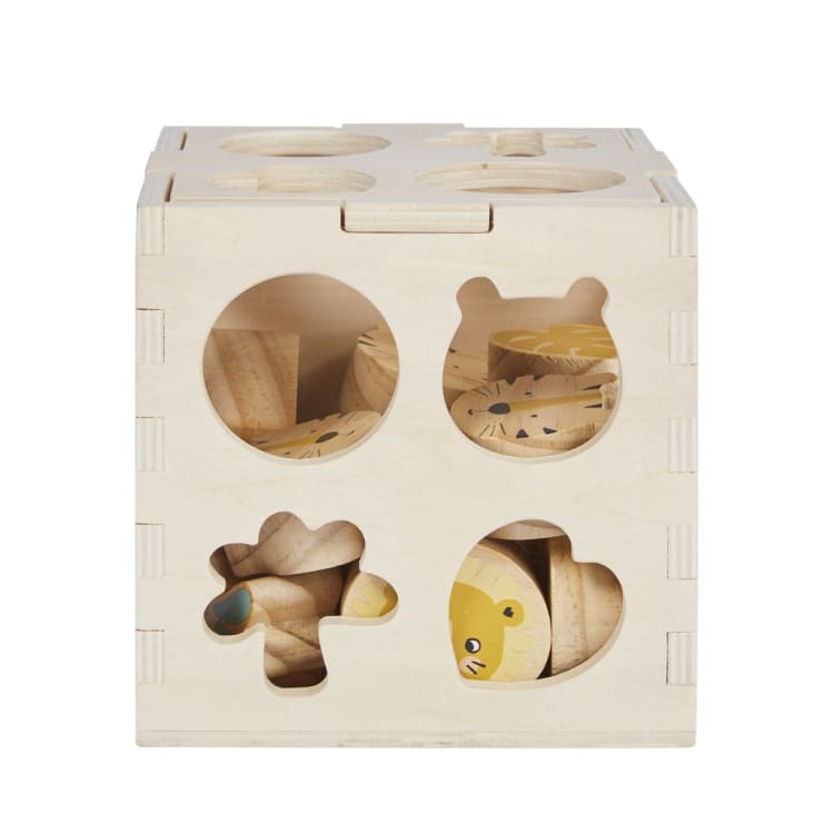 Maisons du Monde Cubo de actividades con jungla de schima multicolor