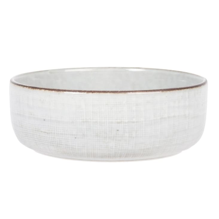 Maisons du Monde Cuenco de cerámica gris claro 16x5