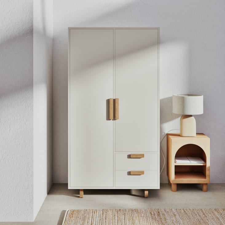 Maisons Du Monde DABALI - Mesita De Noche Con 1 Estante Y 1 Balda