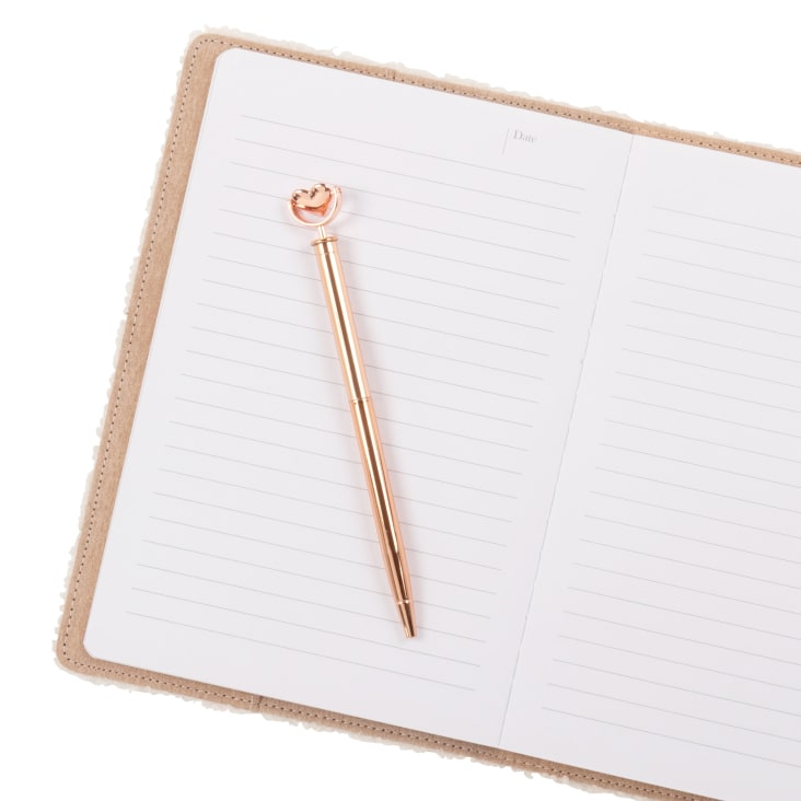 Maisons Du Monde Daisy - Cuaderno Y Funda De Rizos Crudos