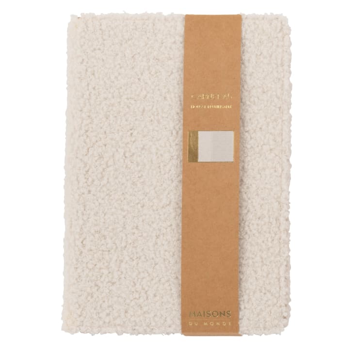 Maisons du Monde Daisy - Cuaderno y funda de rizos crudos