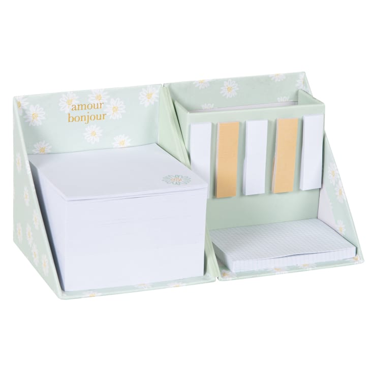 Maisons du Monde Daisy - Lote de 2 - Bloc de notas azul hielo