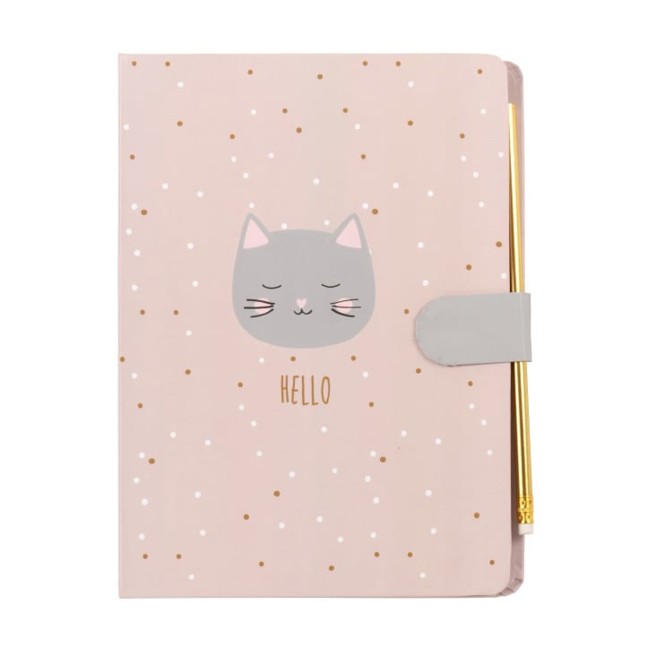Maisons du Monde Daisy - Lote de 2 - Cuaderno rosa dorado y gris