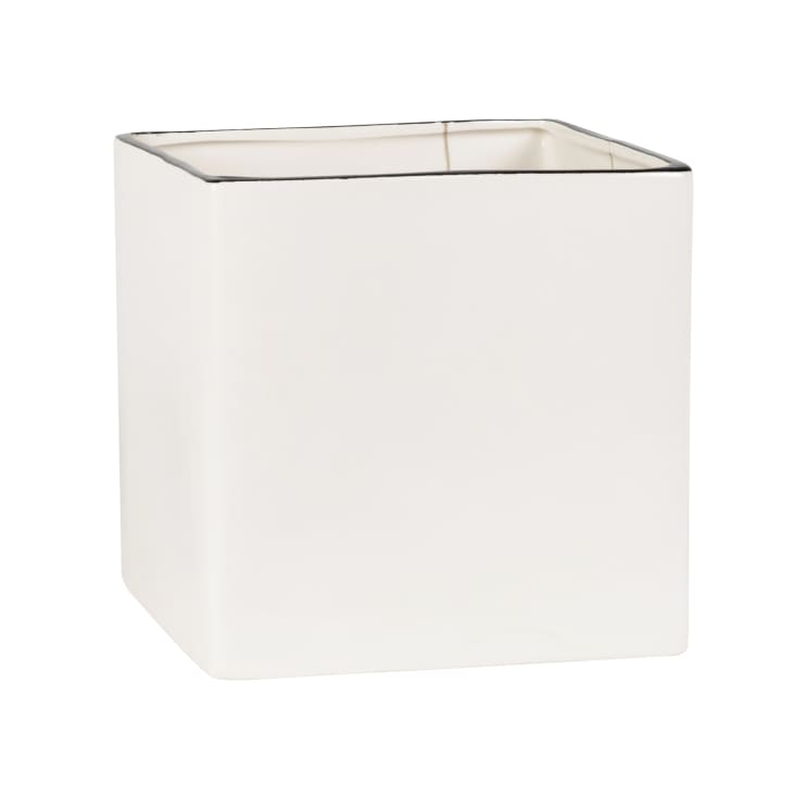 Maisons Du Monde Damon - Macetero De Dolomita Blanca Alt. 20 Cm