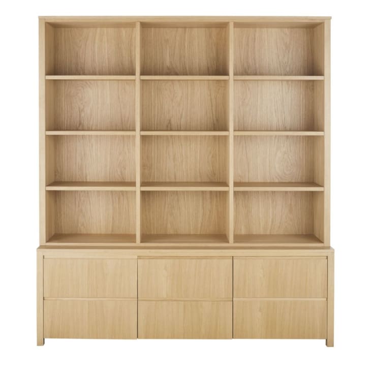 Maisons du Monde Danube - Librería con 2 cajones y 2 puertas