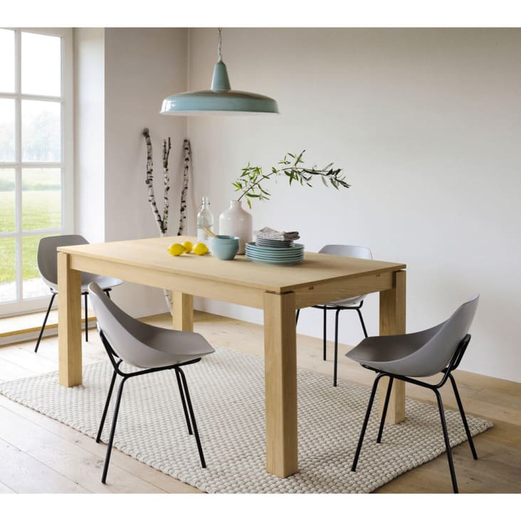 Maisons Du Monde Danube - Mesa De Comedor Extensible De 6 A 10 Personas L. 160/240
