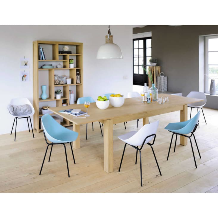 Maisons Du Monde Danube - Mesa De Comedor Extensible De 8/12 Personas L. 200/300