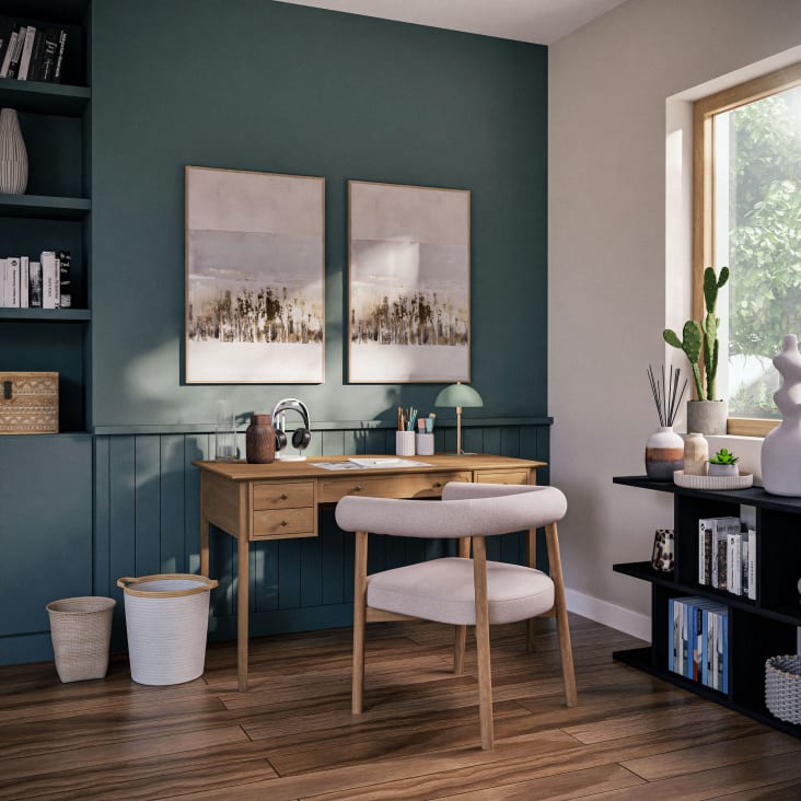 Maisons Du Monde Davy - Lámpara Con Forma De Seta De Metal Dorado Y Verde