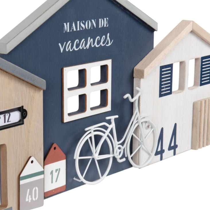 Maisons Du Monde Decoración De Pared De Cabañas De Pescador Multicolores 83x22