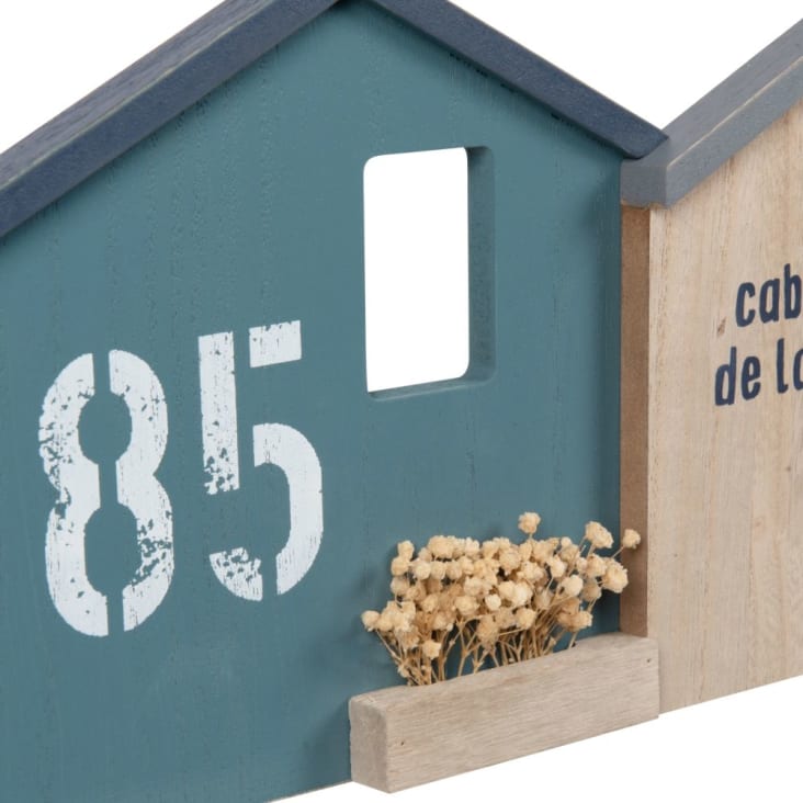 Maisons Du Monde Decoración De Pared De Cabañas De Pescador Multicolores 83x22