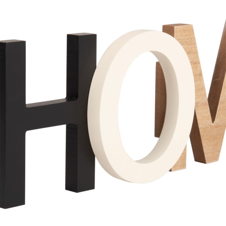 Maisons Du Monde Decoración De Pared De Pino Y Eucalipto Tricolor 38x14