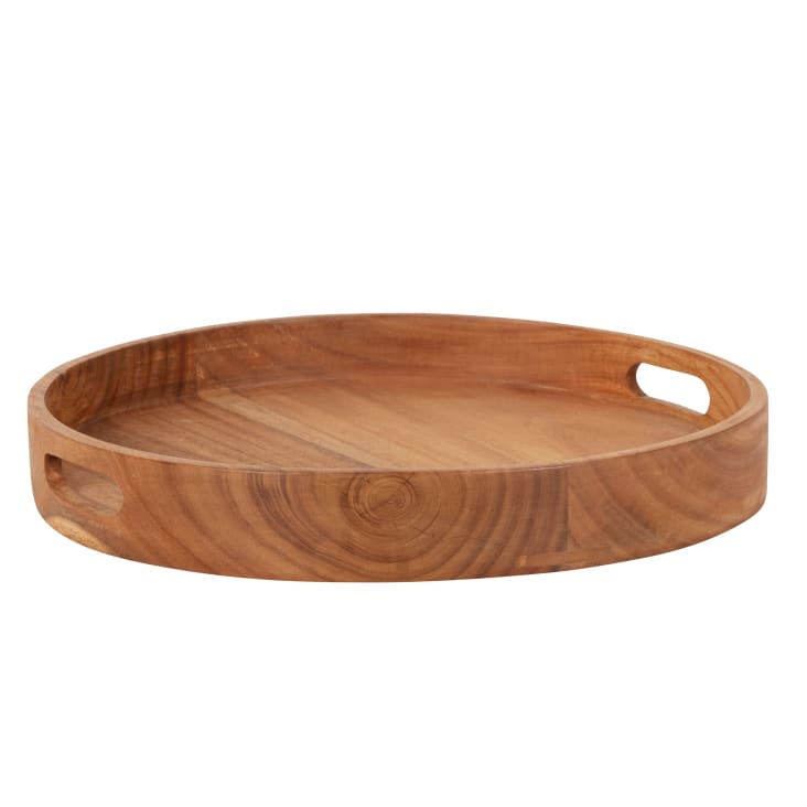 Maisons Du Monde Diane - Bandeja Redonda De Madera De Acacia