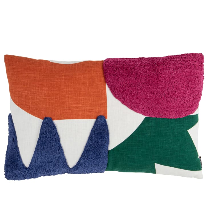 Maisons du Monde Diego - Cojín de algodón multicolor 60x40 cm