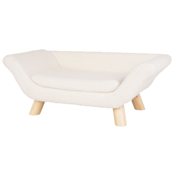 Maisons Du Monde Divan - Cama Sofá Para Mascotas De Color Madera Clara Y Crema