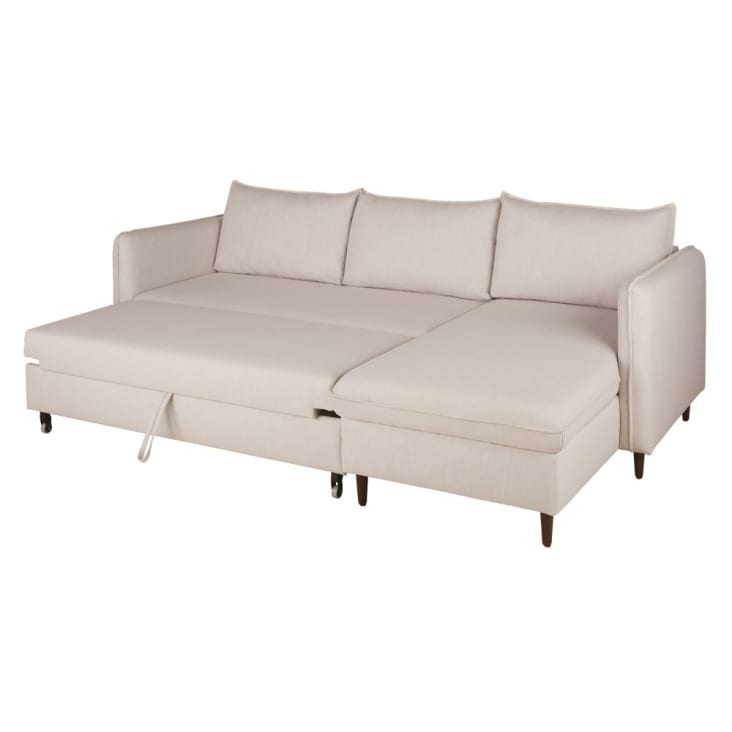 Maisons Du Monde Divine - Sofá Rinconera De 4/5 Plazas Beige