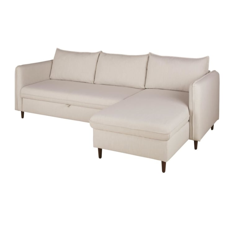 Maisons Du Monde Divine - Sofá Rinconera De 4/5 Plazas Beige