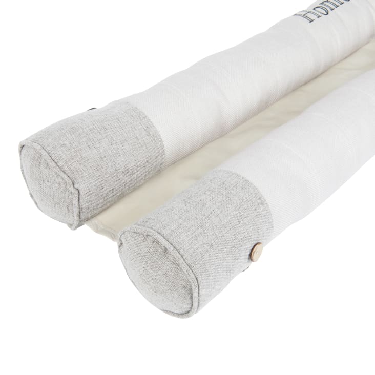 Maisons Du Monde Doble Burlete De Puerta Gris Con Estampado