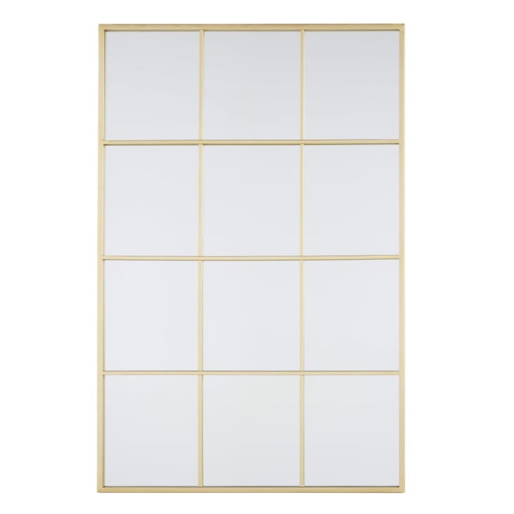 Maisons du Monde DORIS - Espejo de metal dorado 80x120