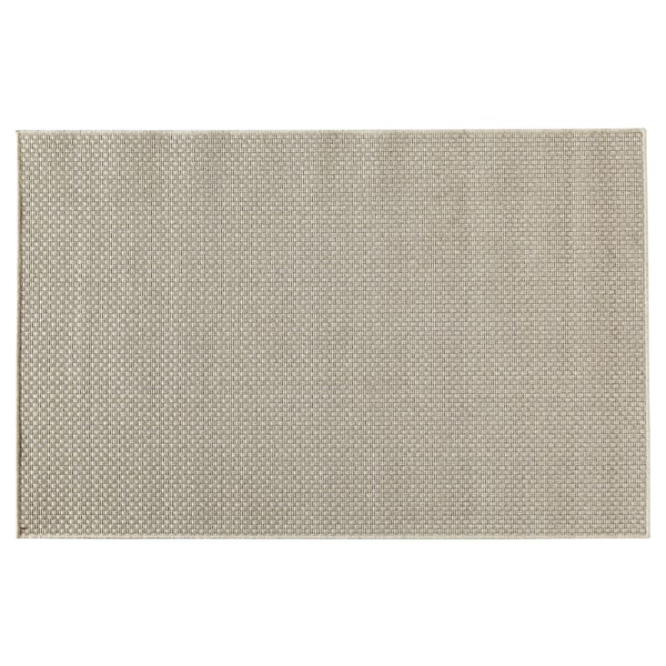 Maisons du Monde Dotty - Alfombra de polipropileno gris 180x270
