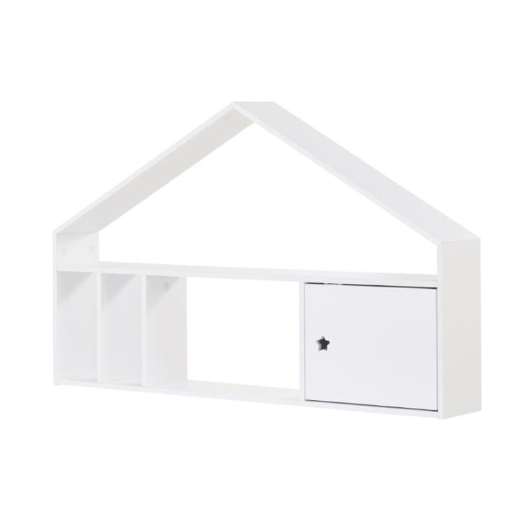 Maisons Du Monde Dreams - Módulo Organizativo Blanco Con 1 Puerta Para Escritorio