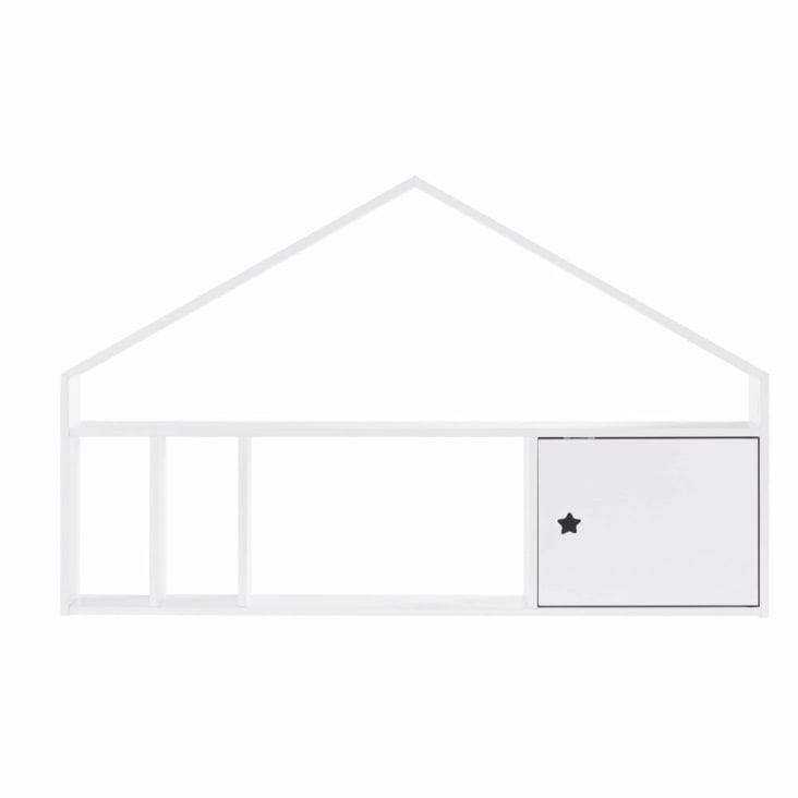 Maisons du Monde Dreams - Módulo organizativo blanco con 1 puerta para escritorio