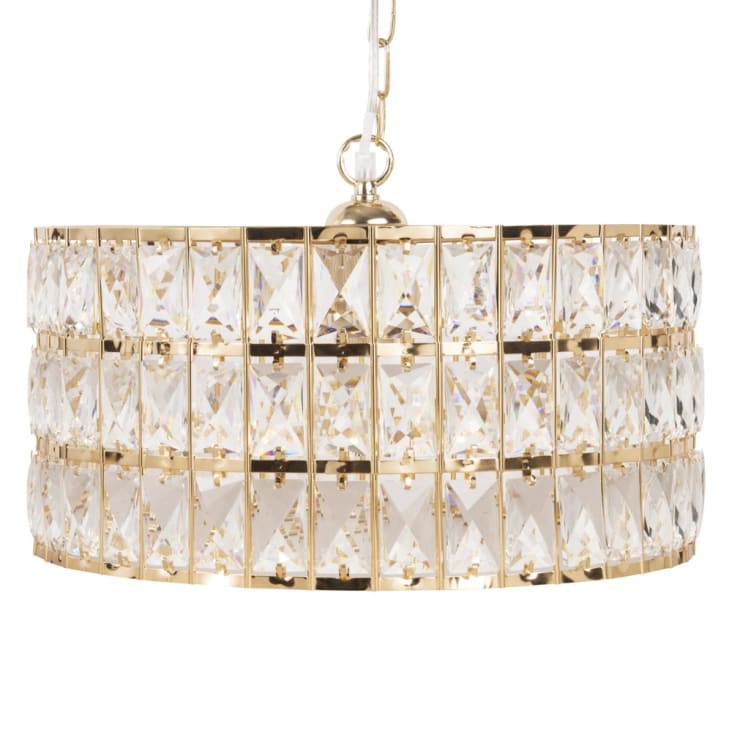 Maisons du Monde Dubai - Lámpara de techo de metal dorado y colgantes